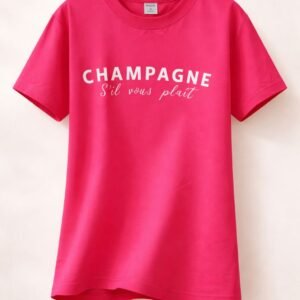 t shirt "champagne s'il vous plait"